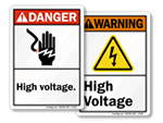 ANSI Voltage Signs