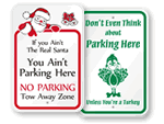 Holiday No Parking Signs