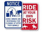 Horse Safety Signs
