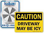 Ice Alert Signs