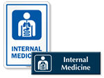 Internal Medicine Door Signs 