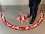More Keep Area Clear Floor Signs