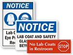 Lab Coat Signs