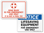 Life Jacket Signs