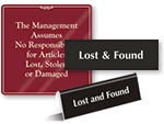 Lost and Found Signs