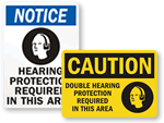 More Hearing Protection Signs