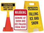 Ice and Snow Warning Signs