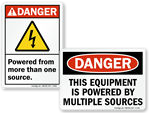 Multiple Unit Signs Electrical Safety Signs – High Voltage, Arc Flash & Lockout Warnings