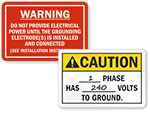 Electrical Warning Signs | Electrical Safety Signs | OSHA & ANSI