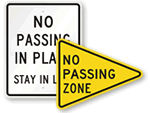 No Passing Signs