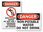 Non-Potable Water Signs