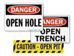 Open Pit Signs