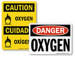 Oxygen Flammable Signs