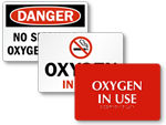Oxygen in Use Signs