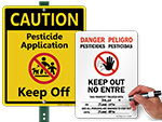 Pesticide Hazards Signs