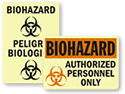 Photoluminescent Biohazard Stickers