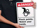 Pinch Point Signs
