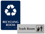 Recycling & Trash Room Signs