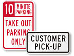 Restaurant Parking Signs