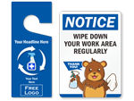 Room Disinfected Signs & Tags