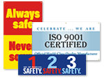 Safety Banners - Quality and Teamwork Banners