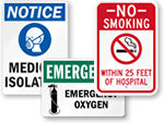 Hospital Safety Signs