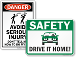 Safety Slogan Signs