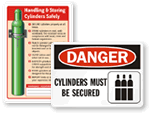 Safe Cylinder Handling Instructions Sign, SKU: S-2074 - MySafetySign.com