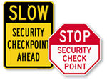 Security Check Point Signs