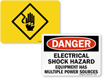 Electrical Warning Signs | Electrical Safety Signs | OSHA & ANSI