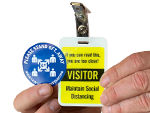 Social Distancing Badges