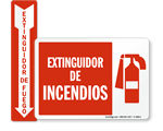 Spanish Fire Safety Signs