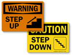 Step Up & Step Down Signs