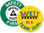 Team Safety Floor Signs