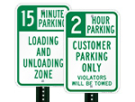 Time Limit Parking Signs