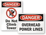 Utility Warning Signs