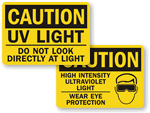 UV Safety Signs