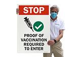 Vaccine Required Entrance Signs