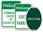 Welcome Parking Signs