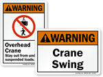 Crane Warning Labels