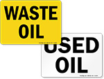 Used & Waste Oil Signs
