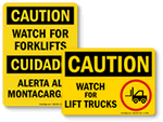 Forklift Signs For Warehouse