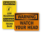 Watch Your Head Signs