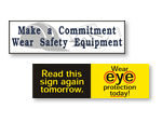 Wear Personal Protective Equipment Safety Banners