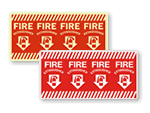 Wrap Around Fire Extinguisher Signs