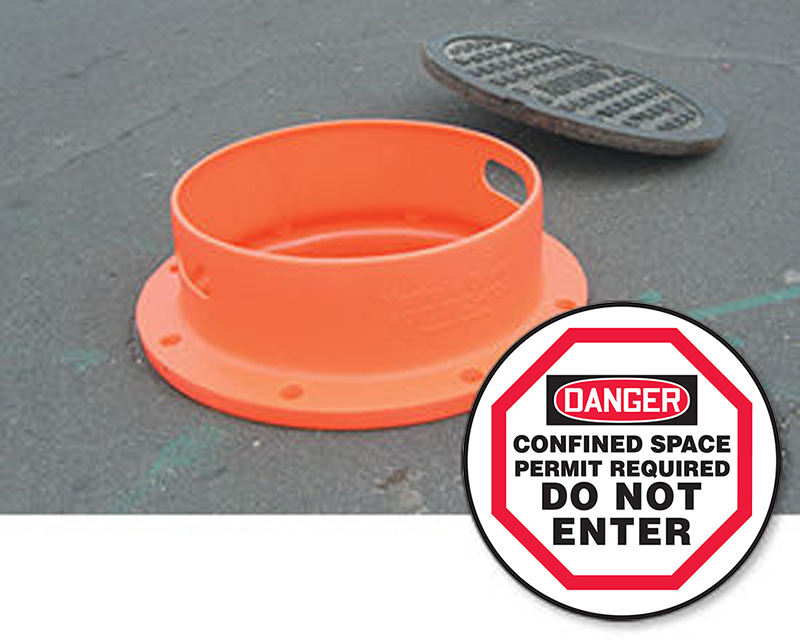 Manhole Cover Signs, Guards and Accessories | Ships Free
