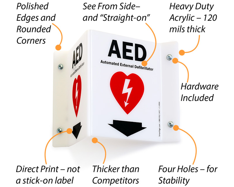 AED Signs Custom AED Signs AED Stickers Labels