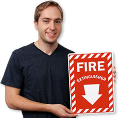 Fire Extinguisher Signs Available in a Variety of Sizes and Materials Help Locate Fire Extinguishers Easily.