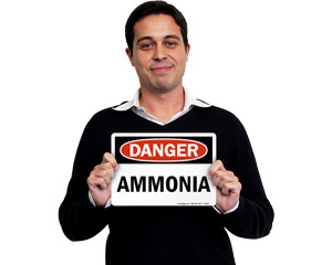 Danger Ammonia Safety Signs