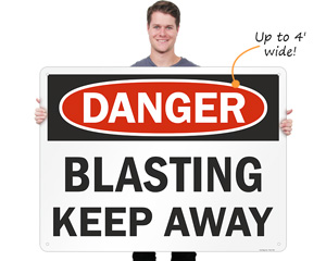 Dangerous Work Construction Site Safety Signs UP TO 4ft x 4ft LARGE LAMINATED